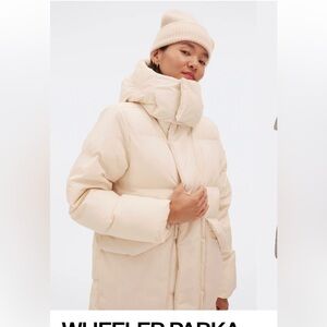 Halfdays Wheeler Parka Oatmilk Size Medium M Winter Insulated Jacket NWT